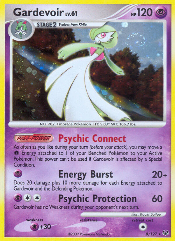 Gardevoir (8/127) (Theme Deck Exclusive) [Platinum: Base Set] | Arkham Games and Comics