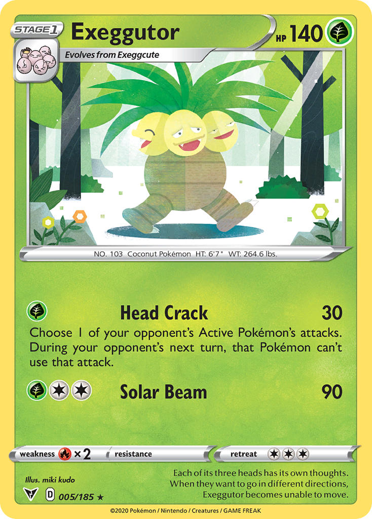 Exeggutor (005/185) [Sword & Shield: Vivid Voltage] | Arkham Games and Comics