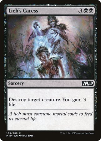 Lich's Caress [Core Set 2019] | Arkham Games and Comics