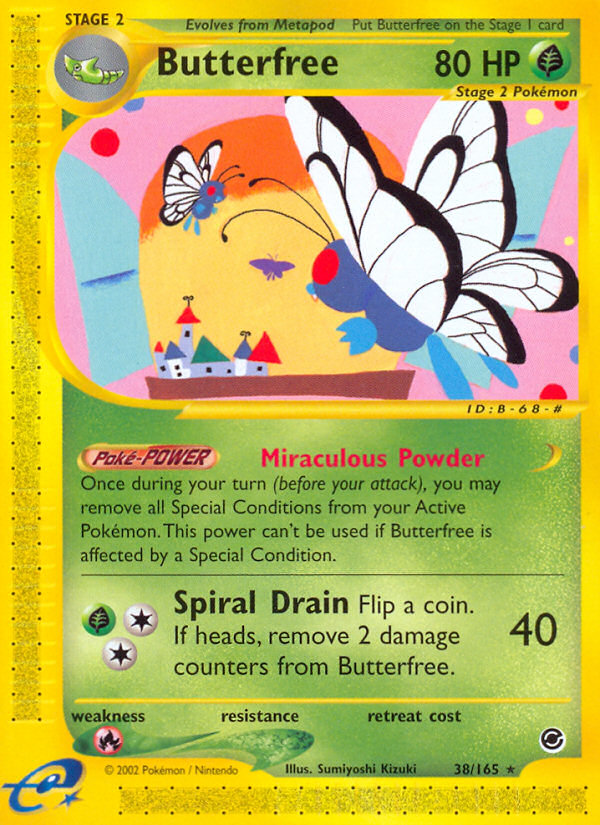 Butterfree (38/165) [Expedition: Base Set] | Arkham Games and Comics