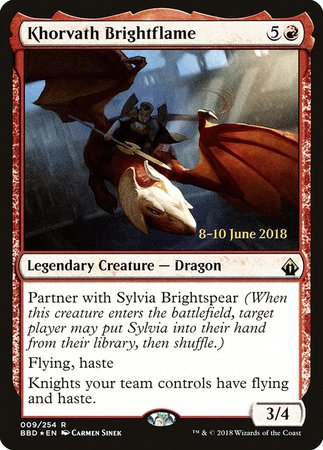 Khorvath Brightflame [Battlebond Promos] | Arkham Games and Comics