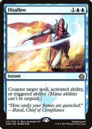 Disallow [Aether Revolt Promos] | Arkham Games and Comics