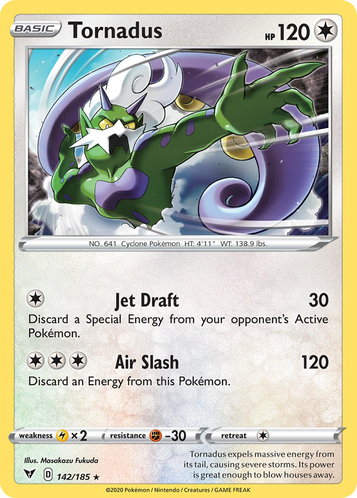 Tornadus (142/185) [Sword & Shield: Vivid Voltage] | Arkham Games and Comics