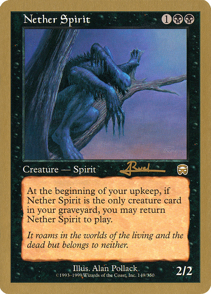 Nether Spirit (Antoine Ruel) [World Championship Decks 2001] | Arkham Games and Comics
