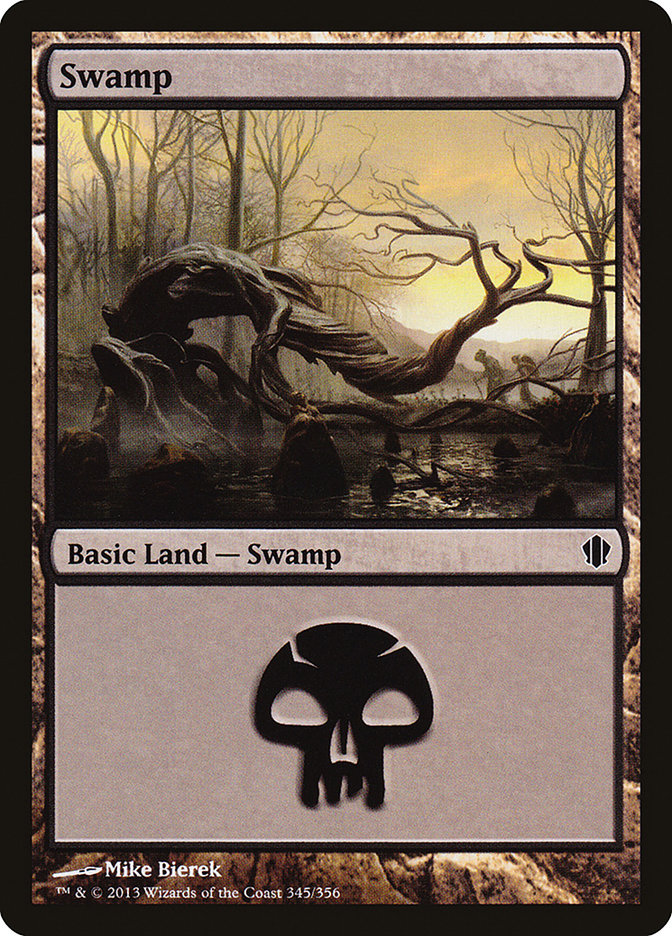 Swamp (345) [Commander 2013] | Arkham Games and Comics