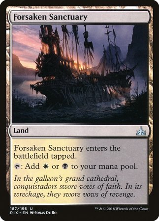 Forsaken Sanctuary [Rivals of Ixalan] | Arkham Games and Comics