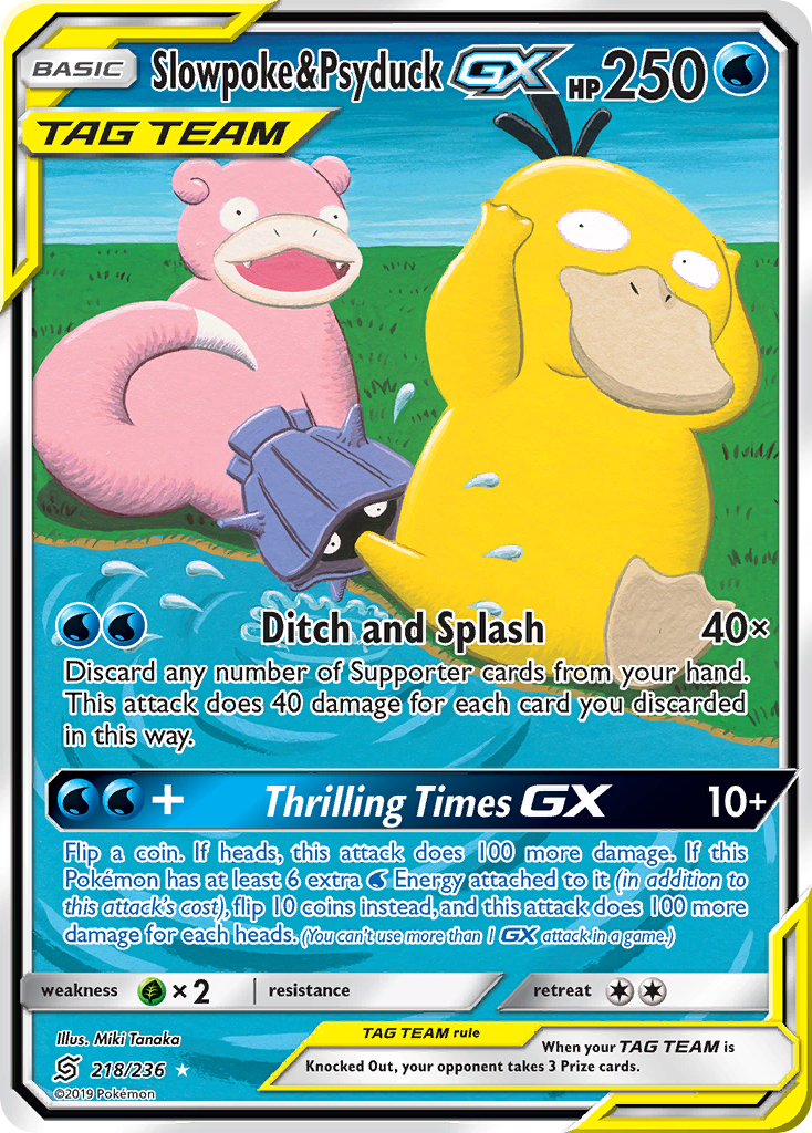 Slowpoke & Psyduck GX (218/236) [Sun & Moon: Unified Minds] | Arkham Games and Comics