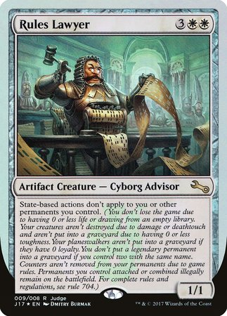 Rules Lawyer [Judge Gift Cards 2017] | Arkham Games and Comics