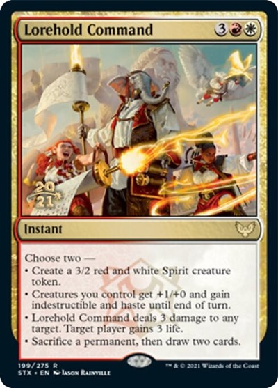 Lorehold Command [Strixhaven: School of Mages Prerelease Promos] | Arkham Games and Comics