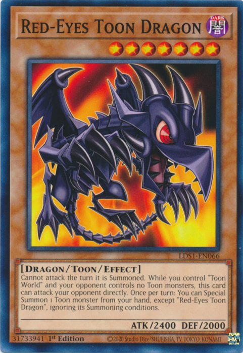 Red-Eyes Toon Dragon [LDS1-EN066] Common | Arkham Games and Comics