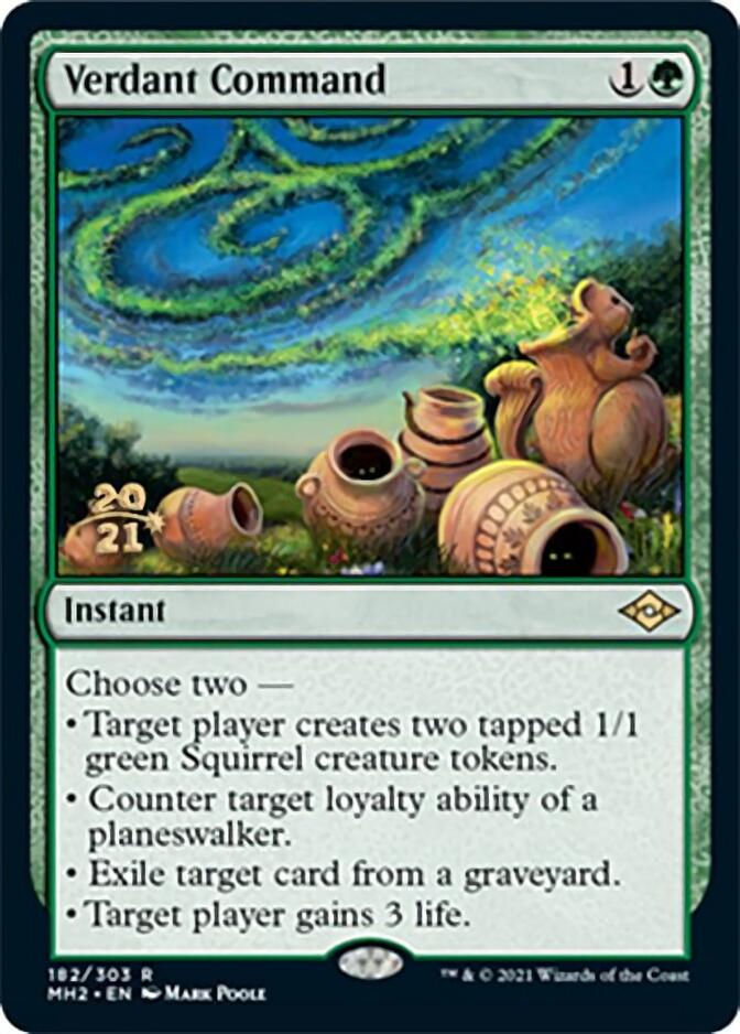 Verdant Command [Modern Horizons 2 Prerelease Promos] | Arkham Games and Comics