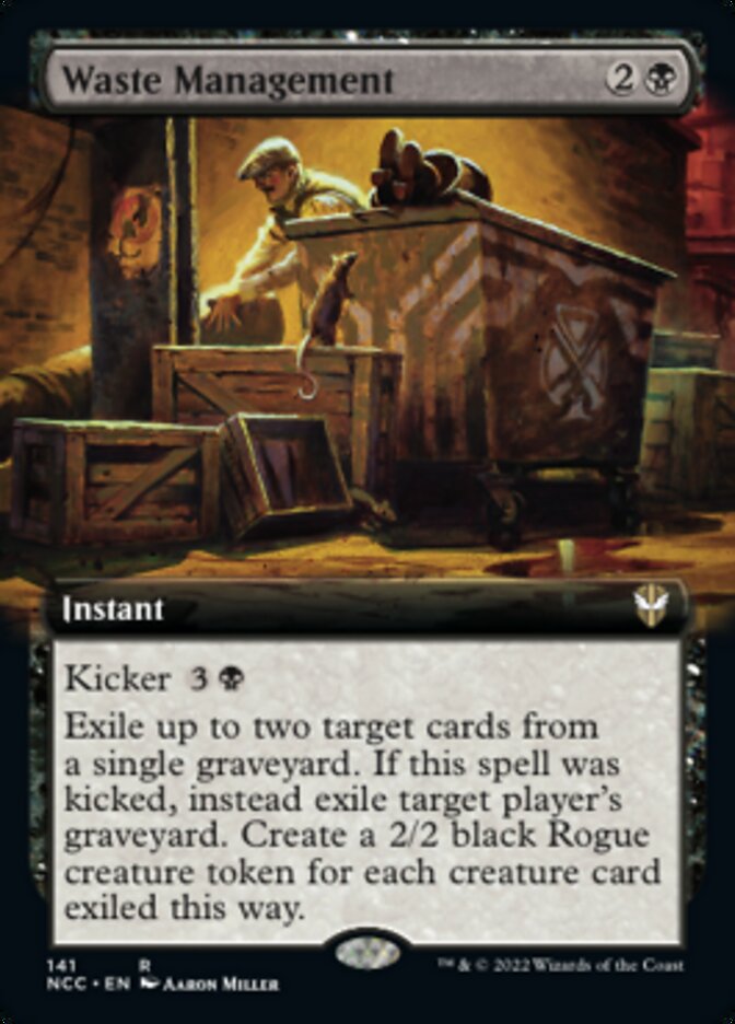 Waste Management (Extended Art) [Streets of New Capenna Commander] | Arkham Games and Comics