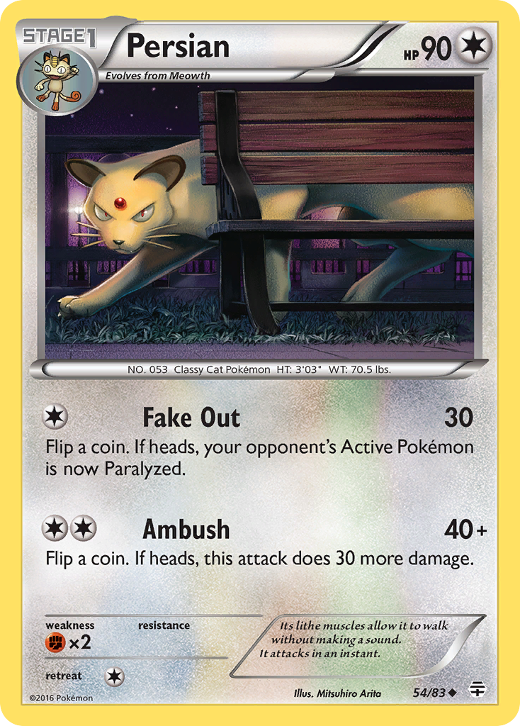 Persian (54/83) [XY: Generations] | Arkham Games and Comics