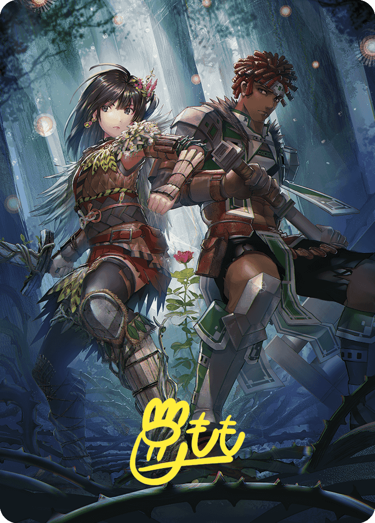 Defense of the Heart Art Card (Gold-Stamped Signature) [Wilds of Eldraine Art Series] | Arkham Games and Comics