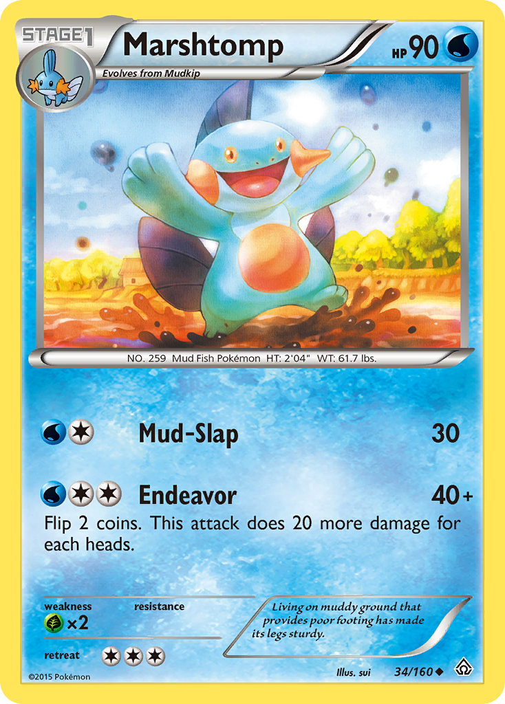 Marshtomp (34/160) [XY: Primal Clash] | Arkham Games and Comics