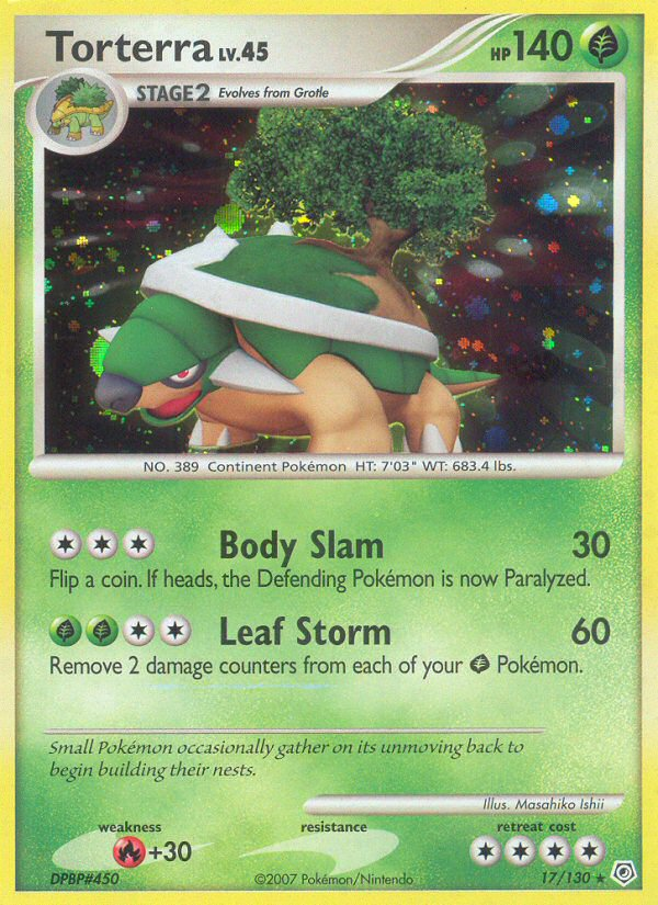 Torterra (17/130) [Diamond & Pearl: Base Set] | Arkham Games and Comics