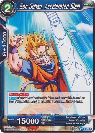 Son Gohan, Accelerated Slam (BT10-039) [Rise of the Unison Warrior 2nd Edition] | Arkham Games and Comics