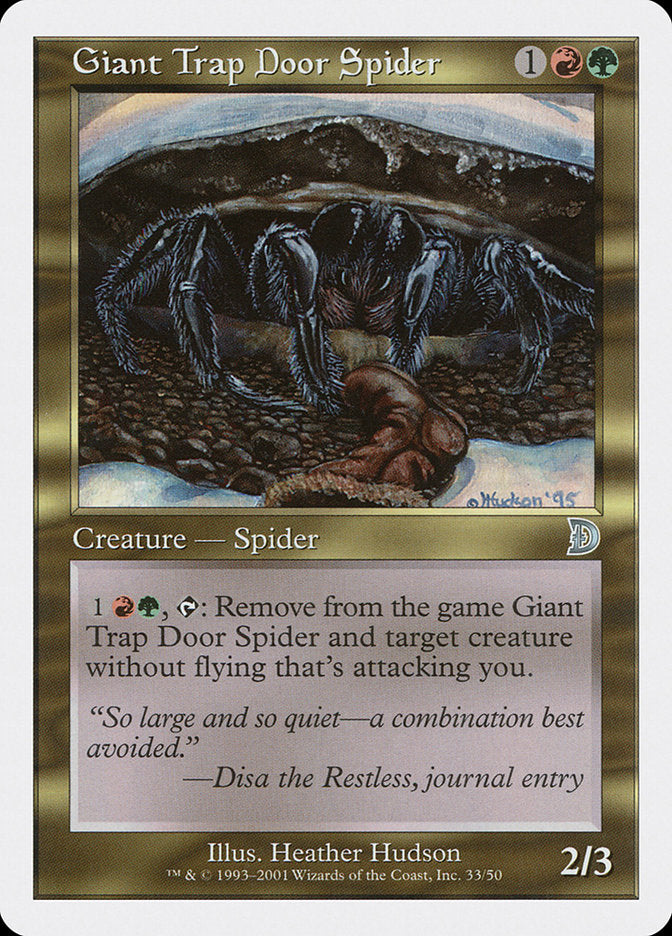 Giant Trap Door Spider [Deckmasters] | Arkham Games and Comics