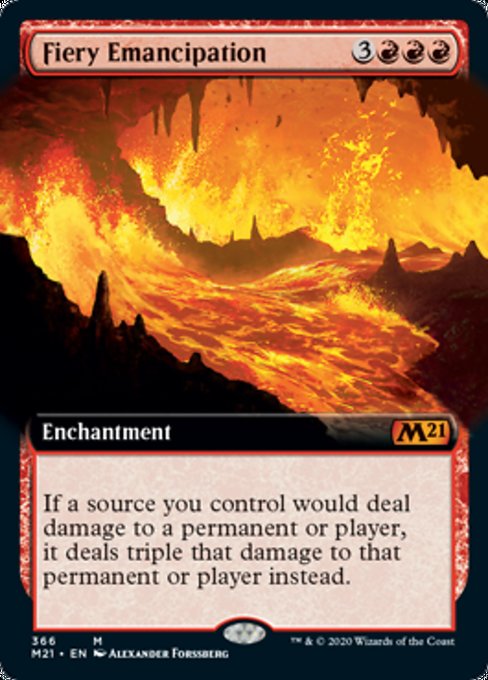 Fiery Emancipation (Extended Art) [Core Set 2021] | Arkham Games and Comics