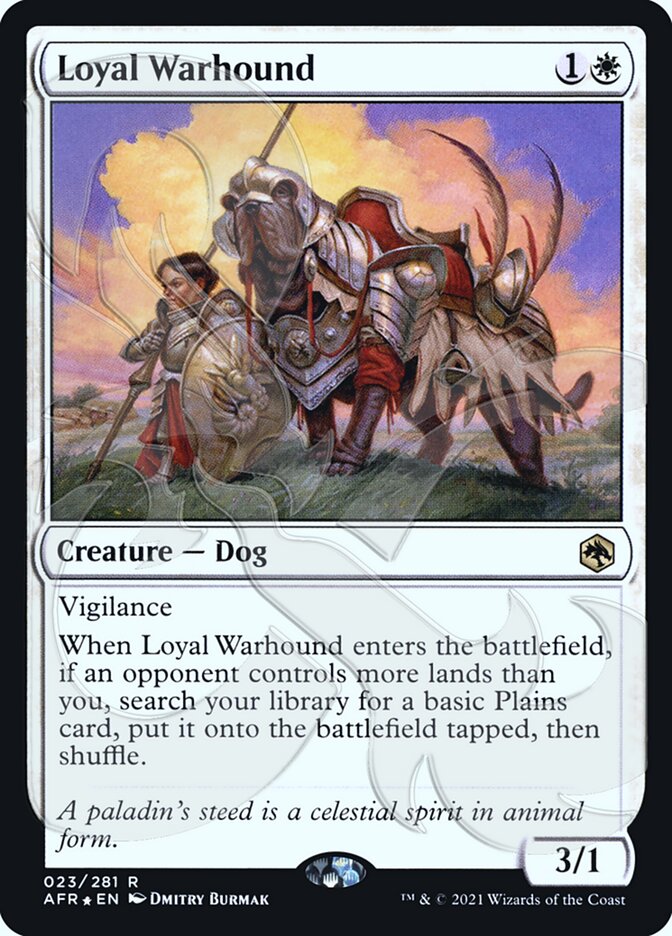 Loyal Warhound (Ampersand Promo) [Dungeons & Dragons: Adventures in the Forgotten Realms Promos] | Arkham Games and Comics