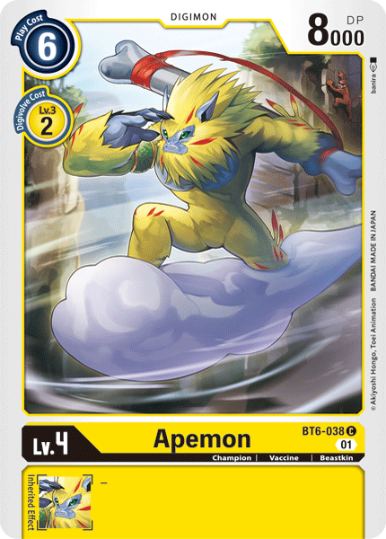 Apemon [BT6-038] [Double Diamond] | Arkham Games and Comics