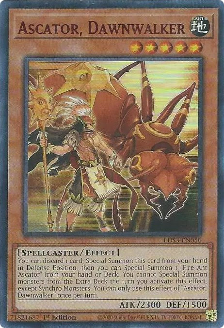 Ascator, Dawnwalker (Red) [LDS3-EN050] Ultra Rare | Arkham Games and Comics