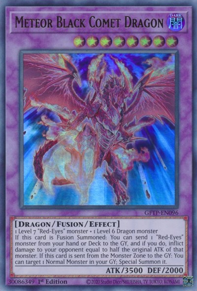 Meteor Black Comet Dragon [GFTP-EN096] Ultra Rare | Arkham Games and Comics