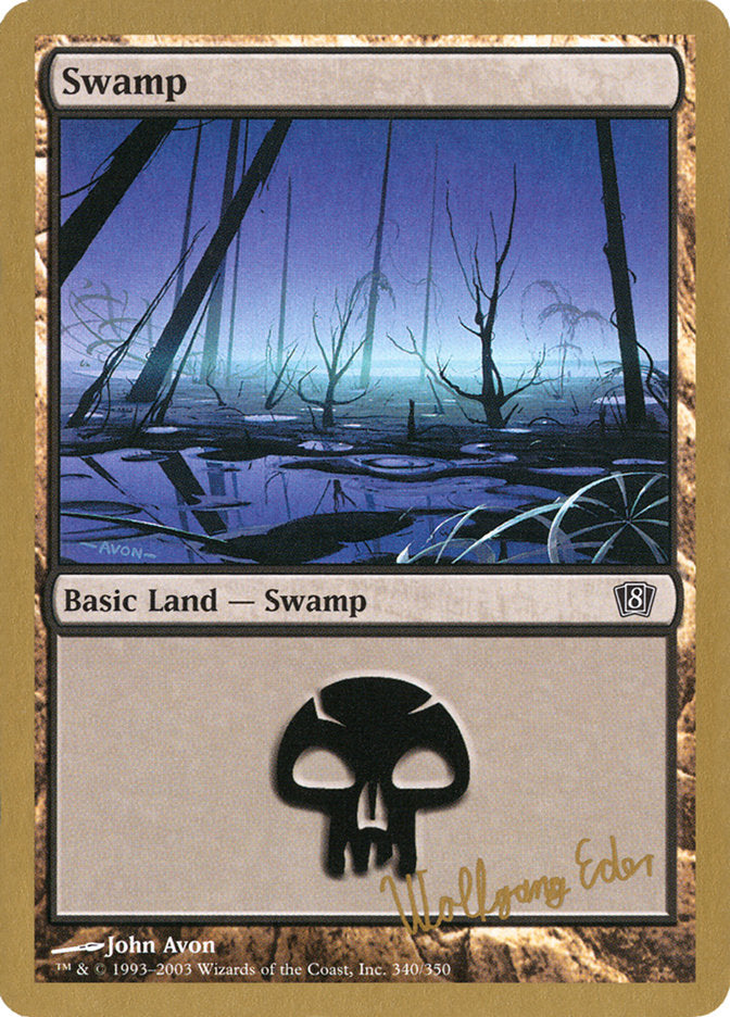 Swamp (we340) (Wolfgang Eder) [World Championship Decks 2003] | Arkham Games and Comics