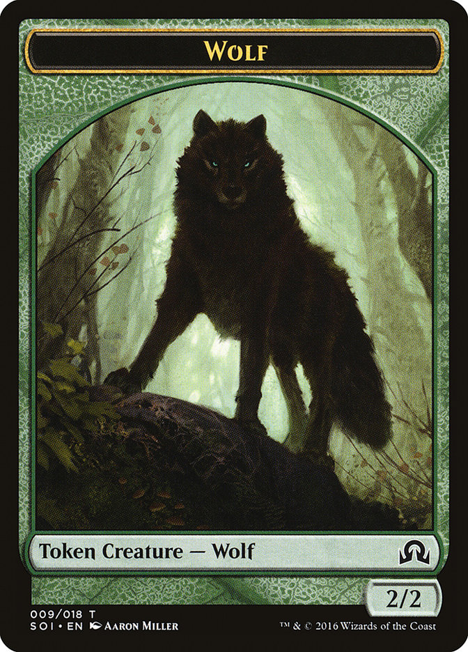 Wolf [Shadows over Innistrad Tokens] | Arkham Games and Comics