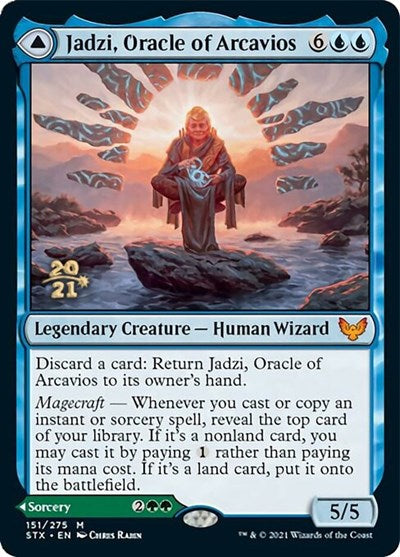 Jadzi, Oracle of Arcavios // Journey to the Oracle [Strixhaven: School of Mages Prerelease Promos] | Arkham Games and Comics