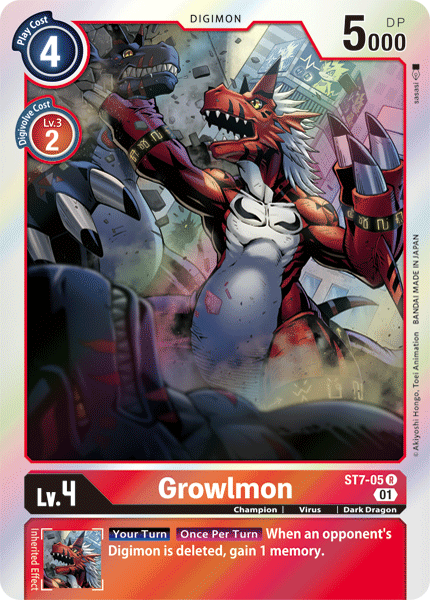 Growlmon [ST7-05] [Starter Deck: Gallantmon] | Arkham Games and Comics