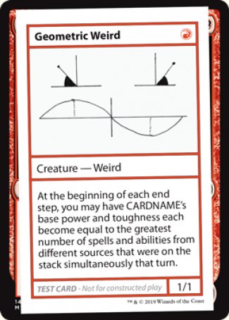 Geometric Weird (2021 Edition) [Mystery Booster Playtest Cards] | Arkham Games and Comics