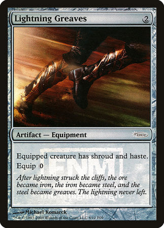 Lightning Greaves [Friday Night Magic 2009] | Arkham Games and Comics