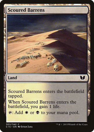 Scoured Barrens [Commander 2015] | Arkham Games and Comics