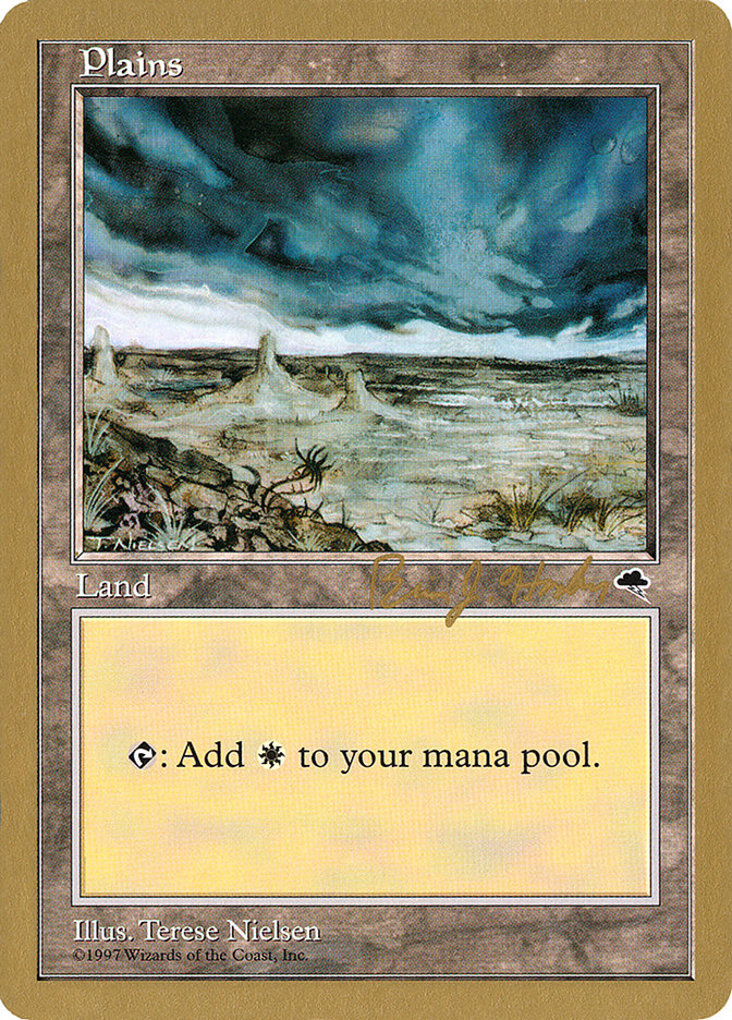 Plains (bh334) (Brian Hacker) [World Championship Decks 1998] | Arkham Games and Comics