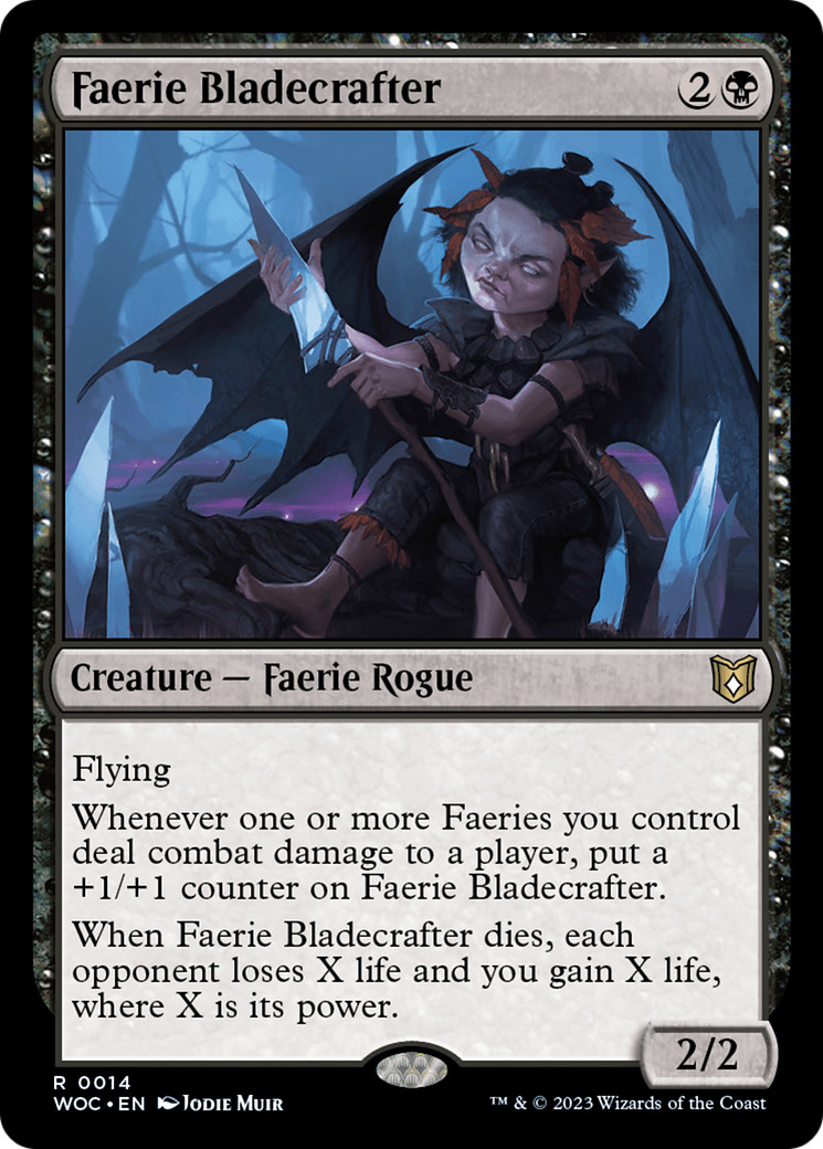 Faerie Bladecrafter [Wilds of Eldraine Commander] | Arkham Games and Comics