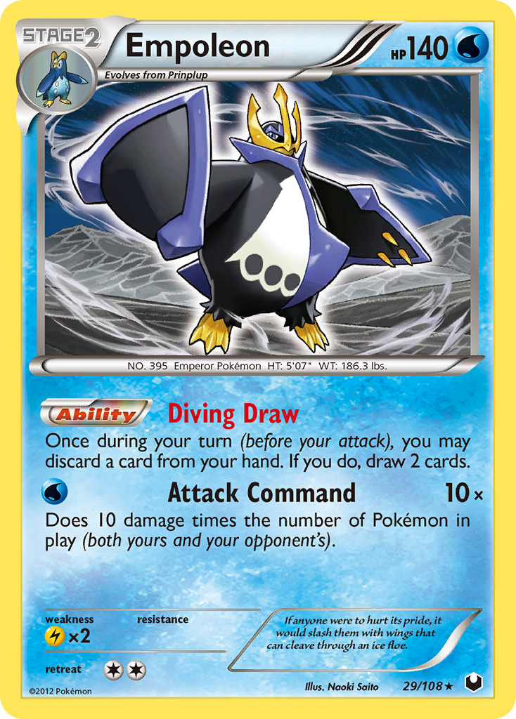 Empoleon (29/108) [Black & White: Dark Explorers] | Arkham Games and Comics