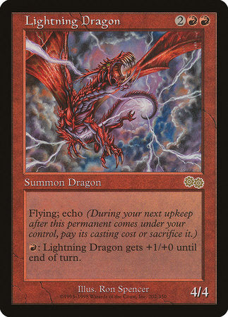 Lightning Dragon [Urza's Saga] | Arkham Games and Comics