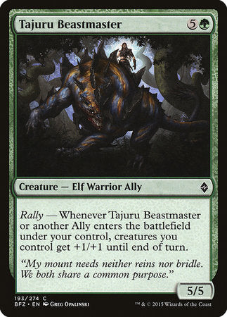 Tajuru Beastmaster [Battle for Zendikar] | Arkham Games and Comics
