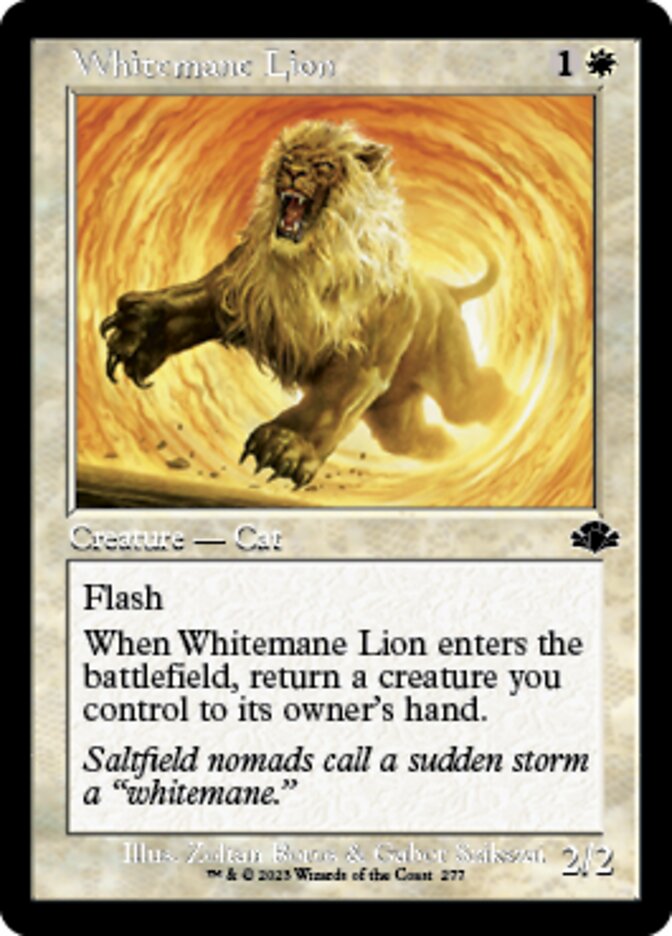 Whitemane Lion (Retro) [Dominaria Remastered] | Arkham Games and Comics