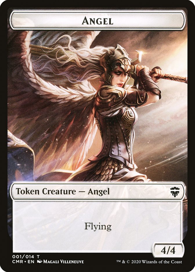 Angel // Horror Token [Commander Legends Tokens] | Arkham Games and Comics