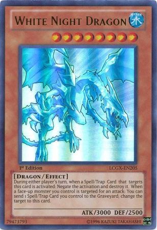 White Night Dragon [LCGX-EN205] Ultra Rare | Arkham Games and Comics