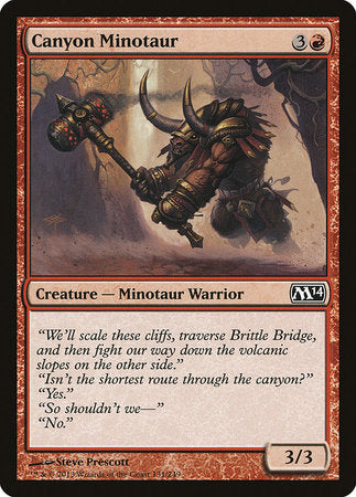 Canyon Minotaur [Magic 2014] | Arkham Games and Comics