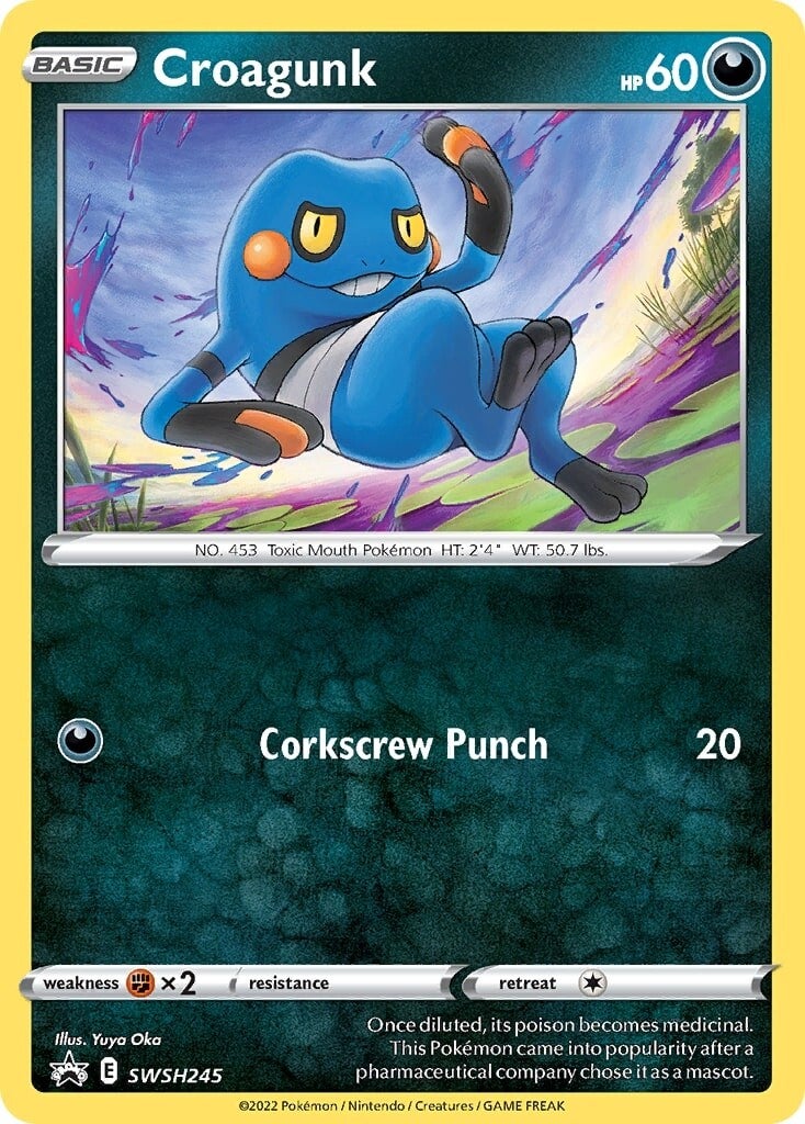 Croagunk (SWSH245) [Sword & Shield: Black Star Promos] | Arkham Games and Comics