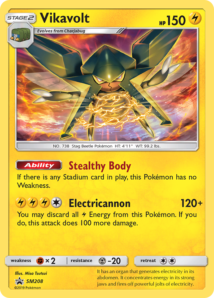 Vikavolt (SM208) [Sun & Moon: Black Star Promos] | Arkham Games and Comics