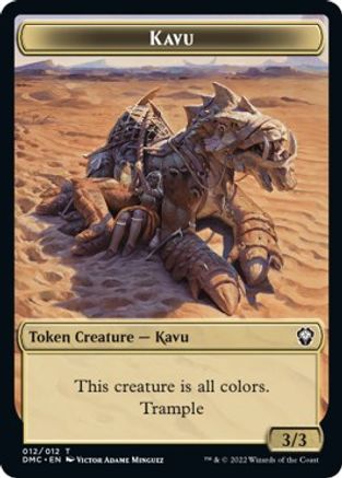 Kavu // Angel Double-Sided Token [Dominaria United Commander Tokens] | Arkham Games and Comics