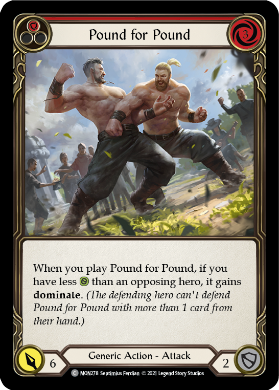 Pound for Pound (Red) [MON278] (Monarch)  1st Edition Normal | Arkham Games and Comics