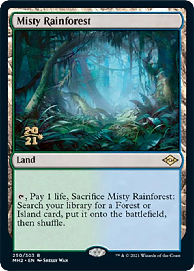 Misty Rainforest [Modern Horizons 2 Prerelease Promos] | Arkham Games and Comics