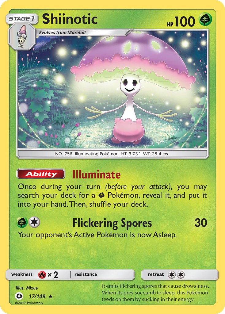 Shiinotic (17/149) (Theme Deck Exclusive) [Sun & Moon: Base Set] | Arkham Games and Comics