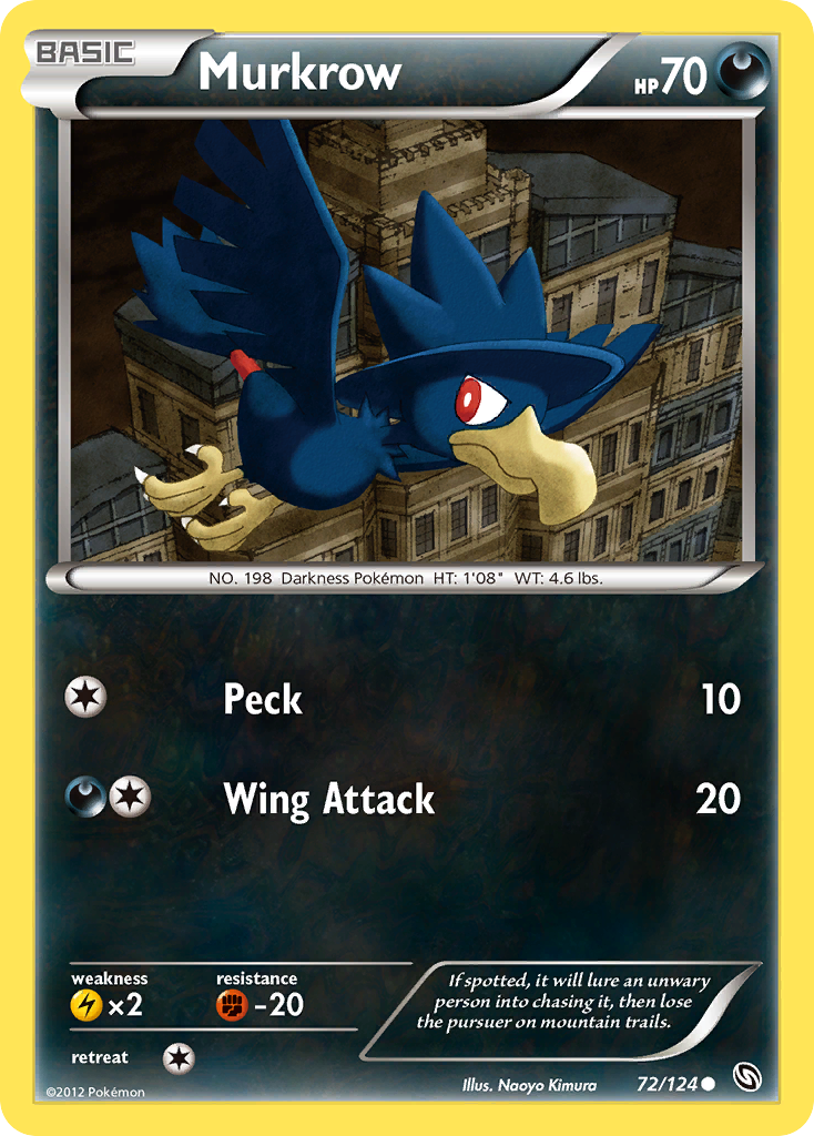 Murkrow (72/124) [Black & White: Dragons Exalted] | Arkham Games and Comics